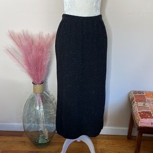 Coldwater creek • speckled maxi skirt with side slit